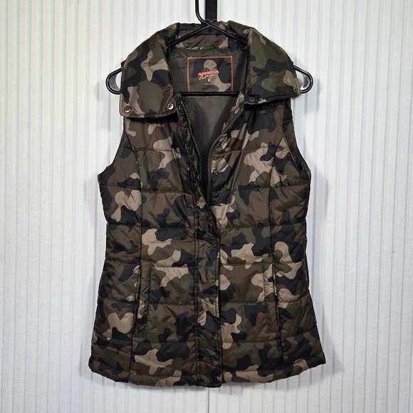 Arizona The Original Jean Co Camouflage Camo Puffy Vest Size Medium - Picture 2 of 6